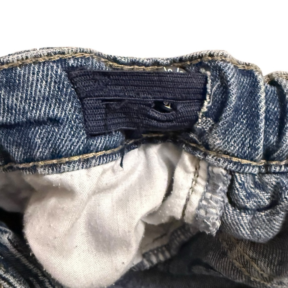 Molo Bera Blue Happiness Denim Mini Skirt Girls Size 16 Smiley Face Button Front - Picture 9 of 10